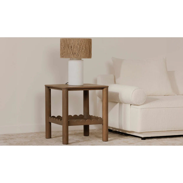 Moe's Home Collection Wiley Vintage Brown Side Table