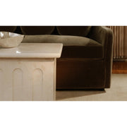 Moe's Home Collection Forum Side Cream Marble Side Table