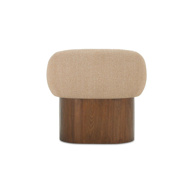 Moe's Home Collection Otto Flecked Tan Boucle Accent Chair