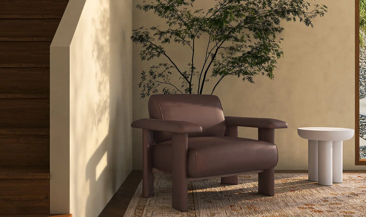 Moe's Home Collection Marcello Dark Brown Lounge Chair