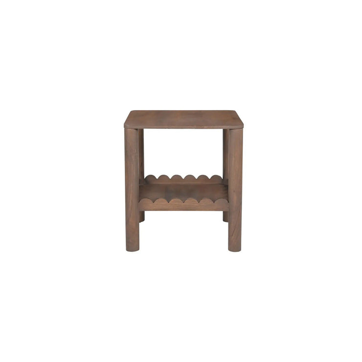Moe's Home Collection Wiley Vintage Brown Side Table
