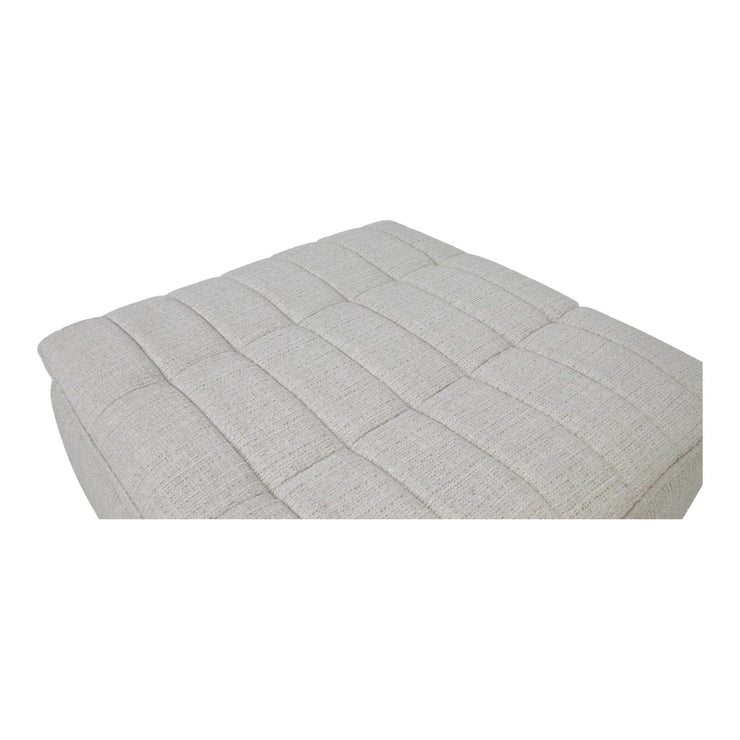 Moe’s Home Collection Lino Textured Oat Modular Ottoman