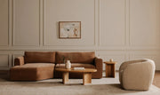 Moe's Home Collection Faye Beige Boucle Accent Chair