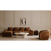 Moe's Home Collection Faye Tan Faux Mohair Accent Chair