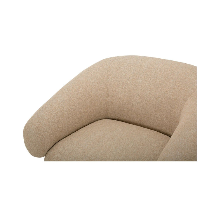 Moe's Home Collection Otto Flecked Tan Boucle Accent Chair