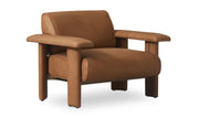 Moe's Home Collection Marcello Tan Leather Lounge Chair