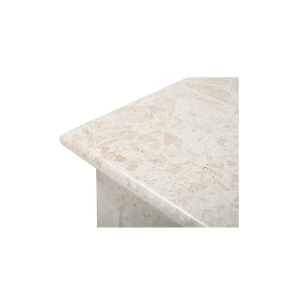 Moe's Home Collection Forum Side Cream Marble Side Table