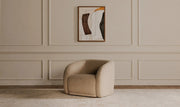 Moe's Home Collection Faye Beige Boucle Accent Chair