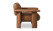 Moe's Home Collection Marcello Tan Leather Lounge Chair