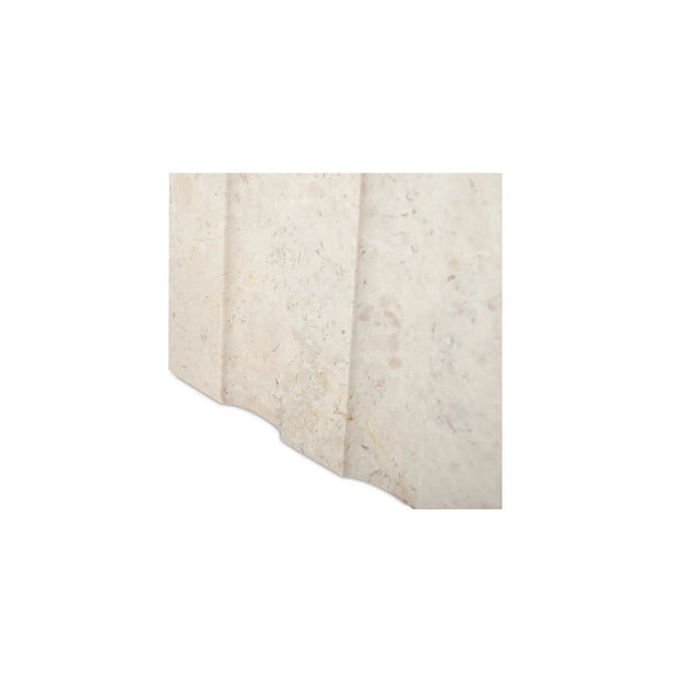 Moe's Home Collection Forum Side Cream Marble Side Table