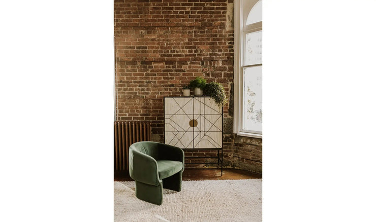 Moe's Home Collection Franco Dark Green Chair