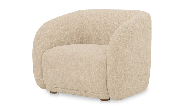 Moe's Home Collection Faye Beige Boucle Accent Chair