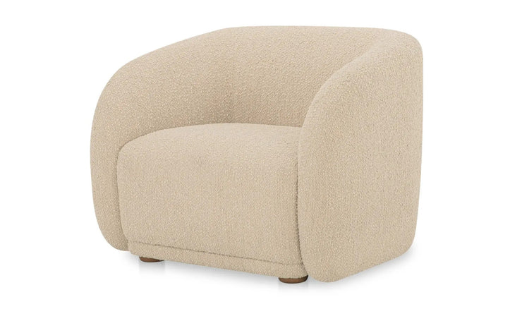 Moe's Home Collection Faye Beige Boucle Accent Chair