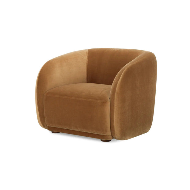 Moe's Home Collection Faye Tan Faux Mohair Accent Chair