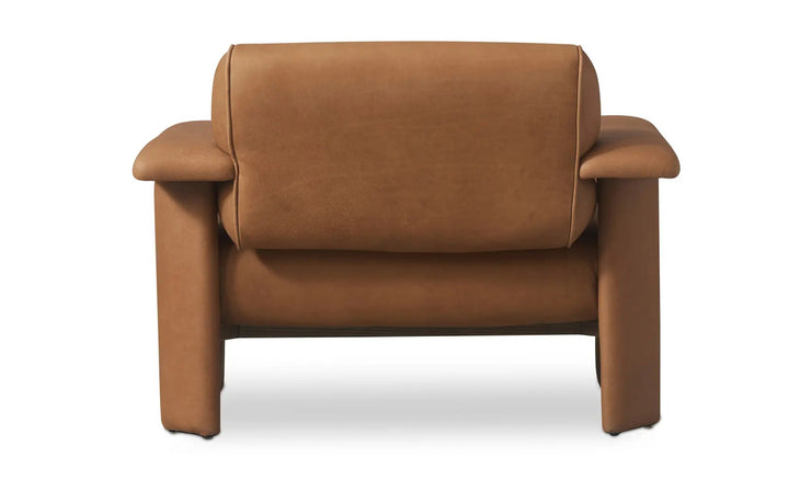 Moe's Home Collection Marcello Tan Leather Lounge Chair