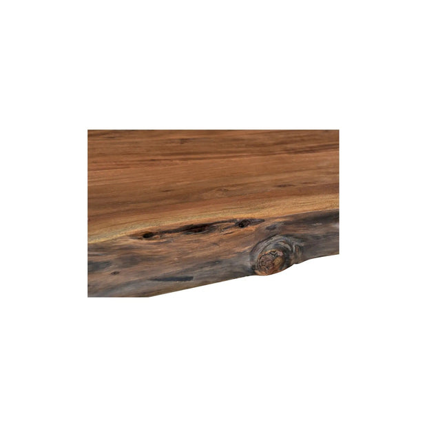 Moe’s Home Collection Bent Acacia Wood Live Edge Console Table With Iron Frame
