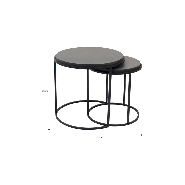 Moe's Home Collection Roost Black Nesting Tables ~ Set Of 2