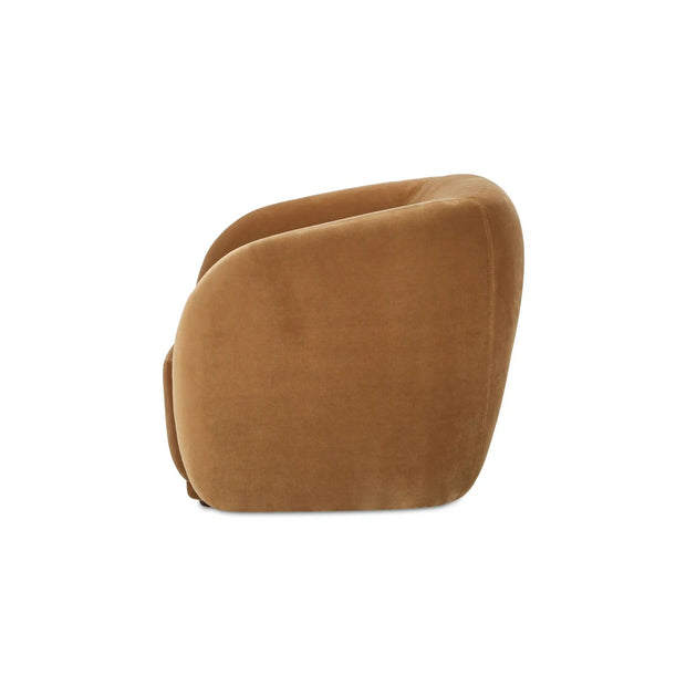 Moe's Home Collection Faye Tan Faux Mohair Accent Chair