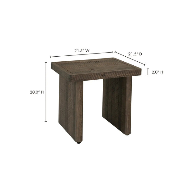 Moe's Home Collection Monterey Aged Brown End Table