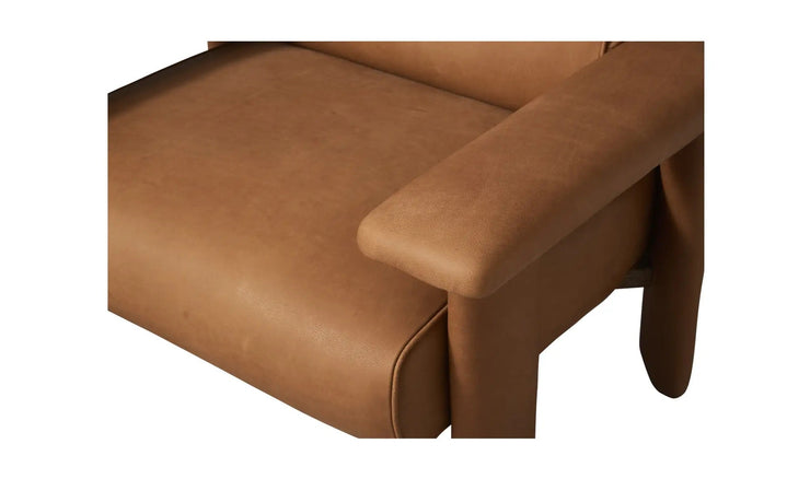 Moe's Home Collection Marcello Tan Leather Lounge Chair