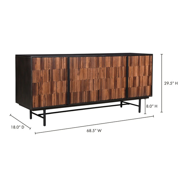 Moe's Home Collection Jackson Black Sideboard