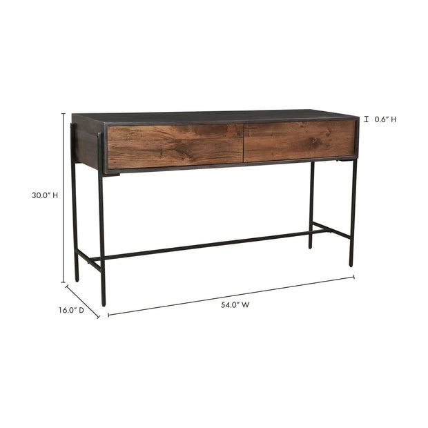 Moe’s Home Collection Tobin Mango Wood Console Table