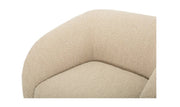 Moe's Home Collection Faye Beige Boucle Accent Chair