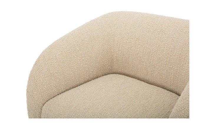 Moe's Home Collection Faye Beige Boucle Accent Chair