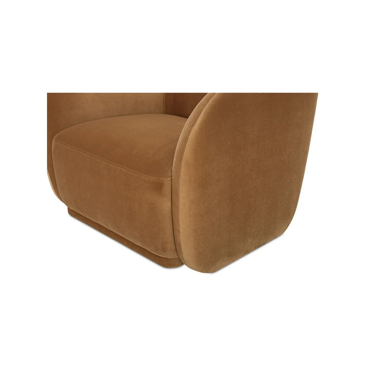 Moe's Home Collection Faye Tan Faux Mohair Accent Chair