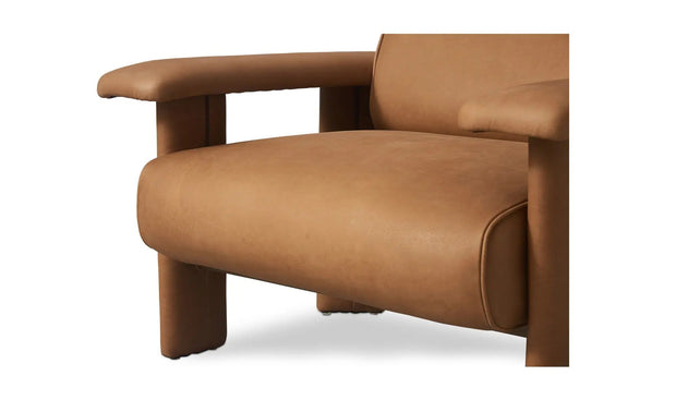 Moe's Home Collection Marcello Tan Leather Lounge Chair