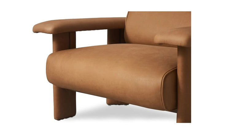 Moe's Home Collection Marcello Tan Leather Lounge Chair