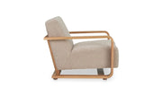 Moe's Home Collection Eckersley Beige Faux Shearling Lounge Chair