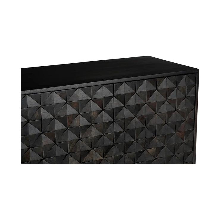 Moe's Home Collection Pablo 4 Door Black Sideboard Black