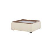 Moe’s Home Collection Montana Flecked Oat Storage Ottoman