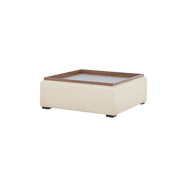 Moe’s Home Collection Montana Flecked Oat Storage Ottoman