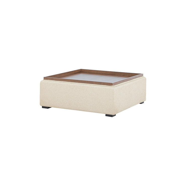 Moe’s Home Collection Montana Flecked Oat Storage Ottoman