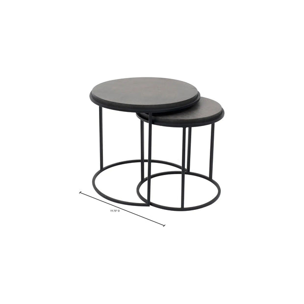 Moe's Home Collection Roost Black Nesting Tables ~ Set Of 2
