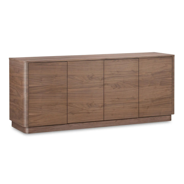 Moe's Home Collection Round Off Walnut Brown Sideboard