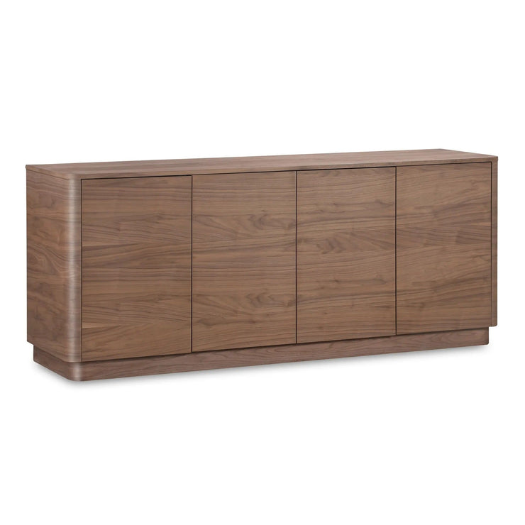 Moe's Home Collection Round Off Walnut Brown Sideboard