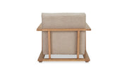 Moe's Home Collection Eckersley Beige Faux Shearling Lounge Chair