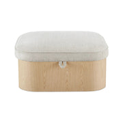 Moe’s Home Collection Sonny Flecked Oatmeal Storage Ottoman