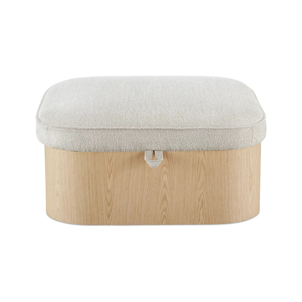 Moe’s Home Collection Sonny Flecked Oatmeal Storage Ottoman