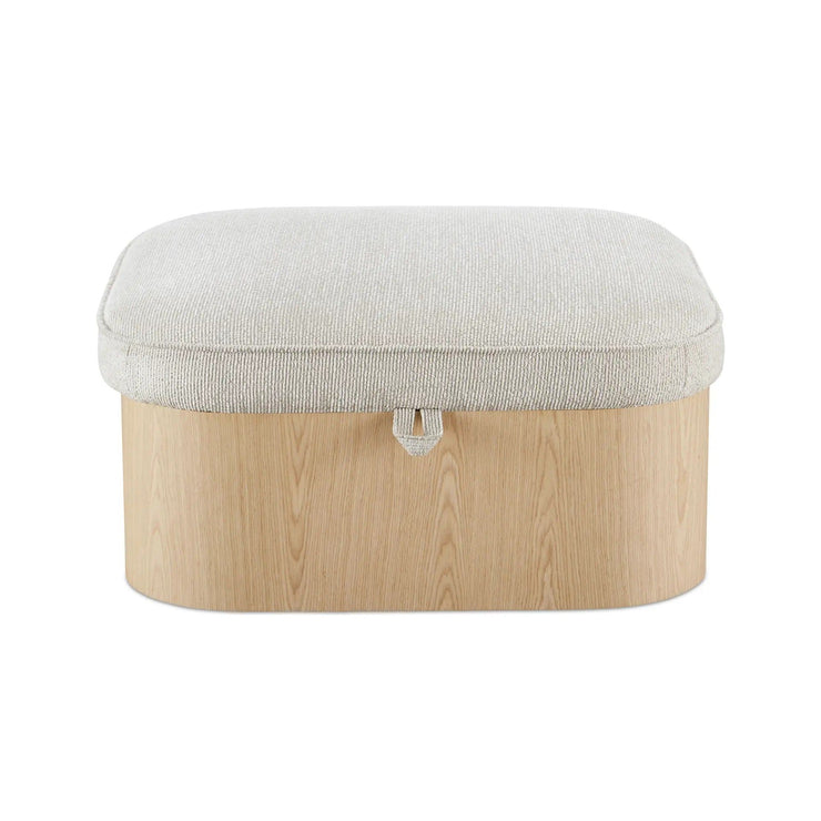 Moe’s Home Collection Sonny Flecked Oatmeal Storage Ottoman