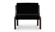 Moe's Home Collection Edie Black Faux Mohair Accent Chair