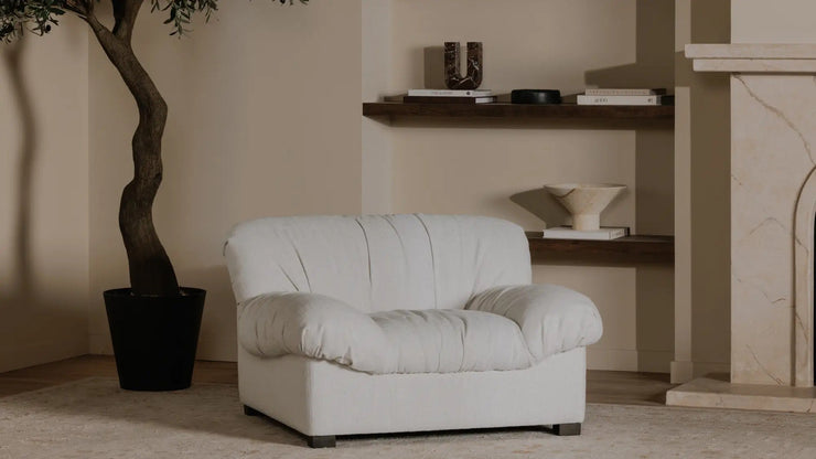 Moe's Home Collection Halston Flecked Oat Lounge Chair