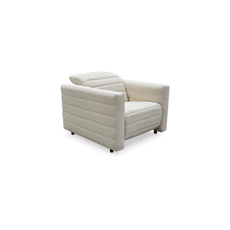 Moe's Home Collection Juno Off White Power Recliner Chair