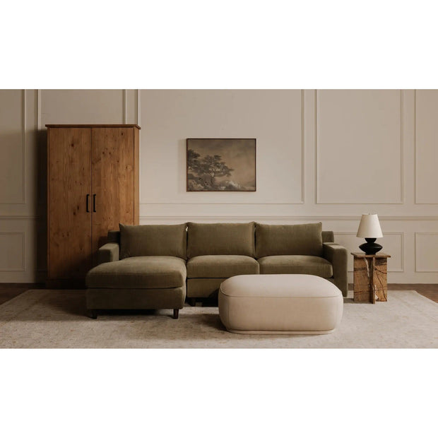 Moe’s Home Collection Marion Beige Square Ottoman
