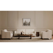 Moe's Home Collection Hewitt Beige Stripe Accent Chair
