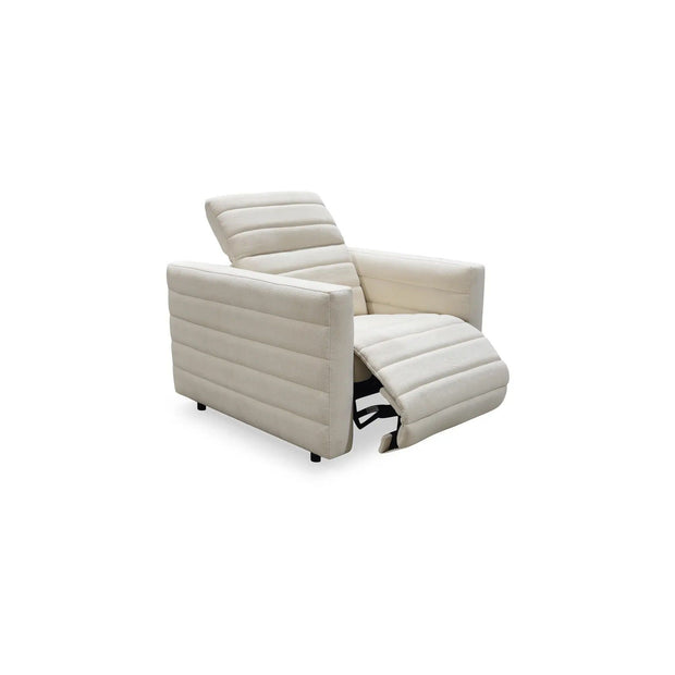 Moe's Home Collection Juno Off White Power Recliner Chair