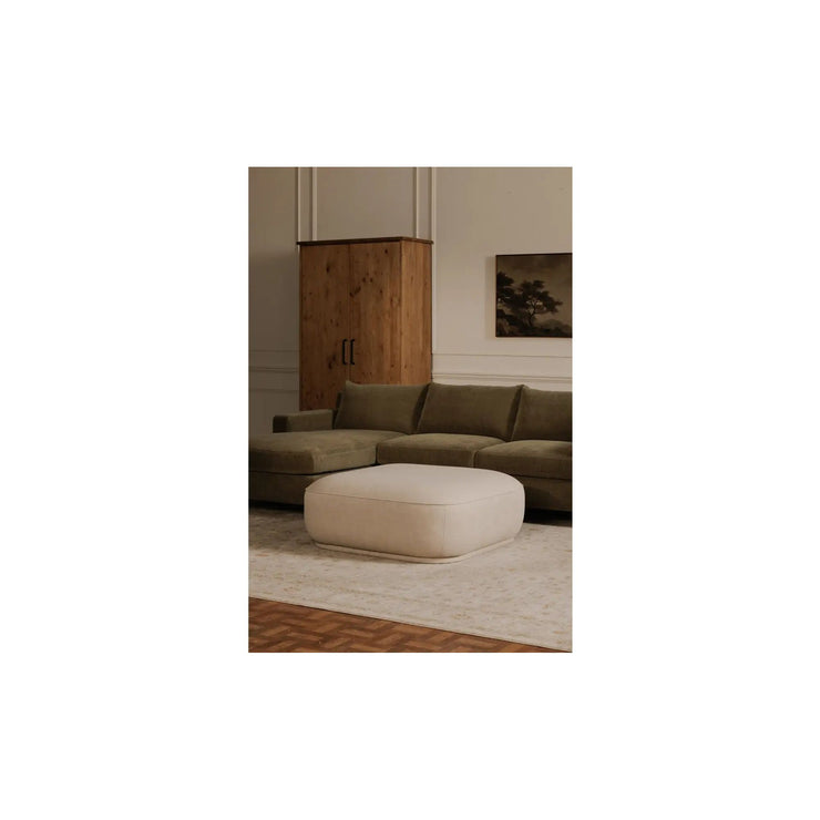 Moe’s Home Collection Marion Beige Square Ottoman